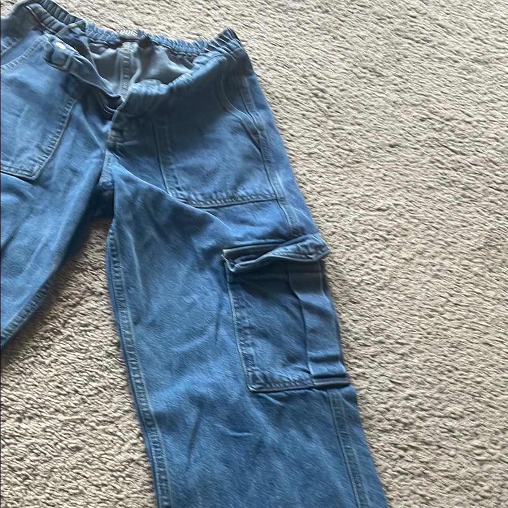 Womens blue cargo jeans - Picture 4 of 7